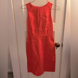 NWT J. Crew Bold Orange Dress, 100% cotton